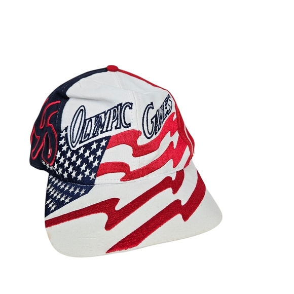 Vintage Logo 7 1996 USA Atlanta Olympics Snapback Hat All Over Embroidery Unisex - Picture 10 of 10